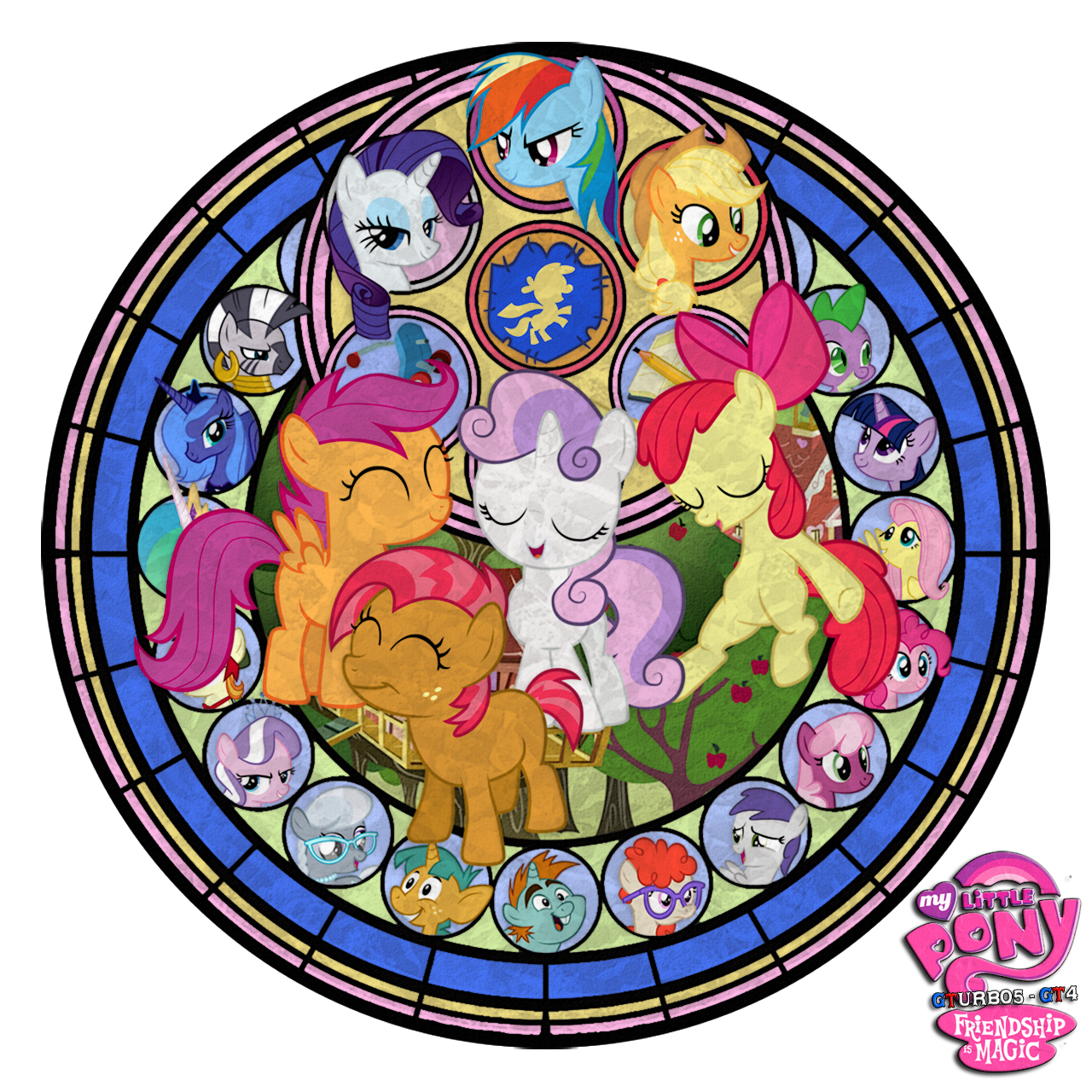 mlp_fim___cutie_mark_crusaders___stained