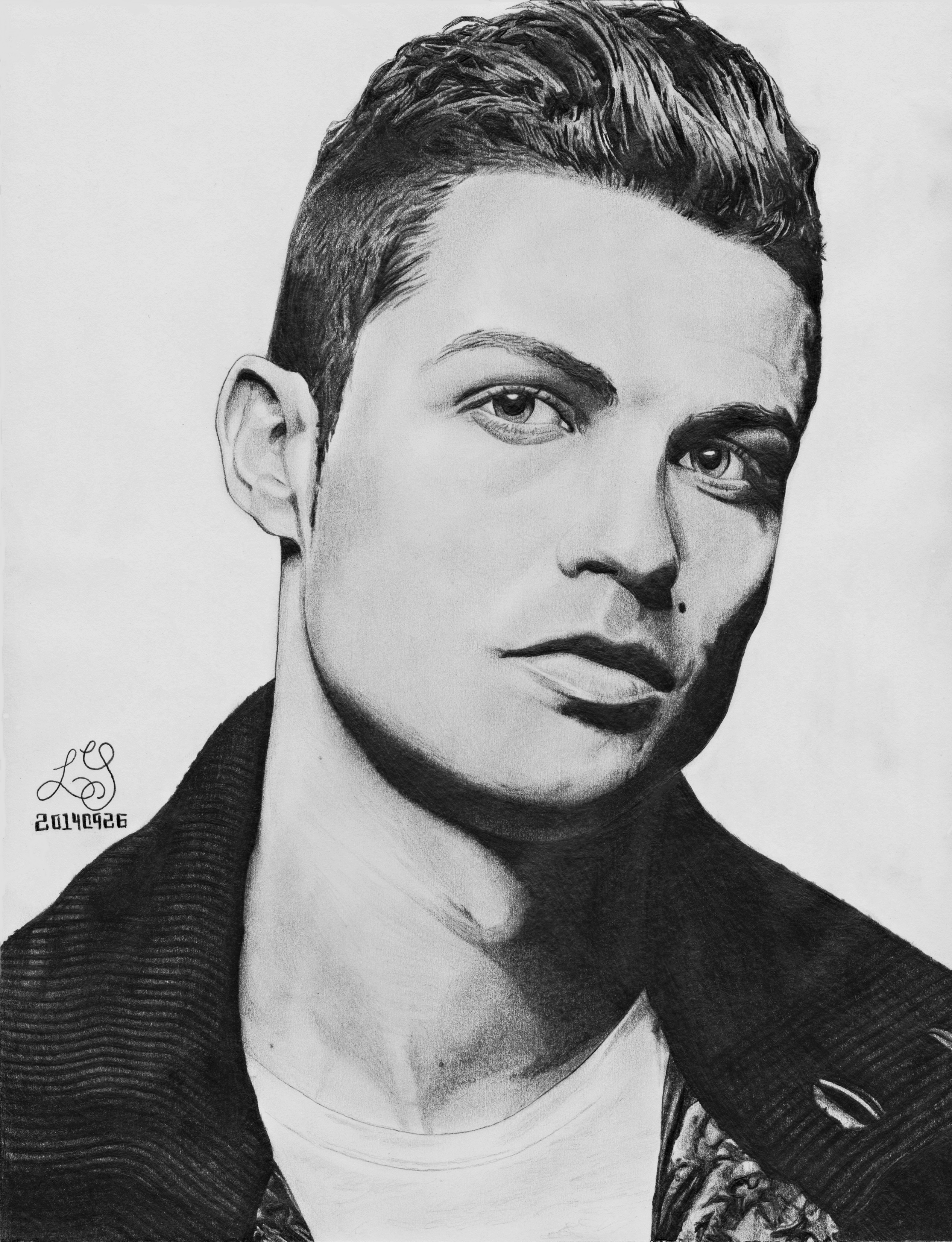Cristiano Ronaldo Drawing by Wyckedness on DeviantArt