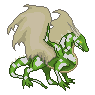 Dragon Icon Green Spotted by RavensMourn