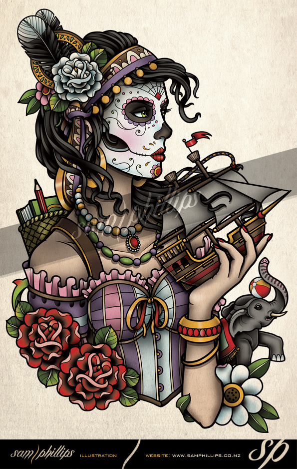 DeviantArt: More Like Gianna Michaels Day of the Dead by trippkayaris