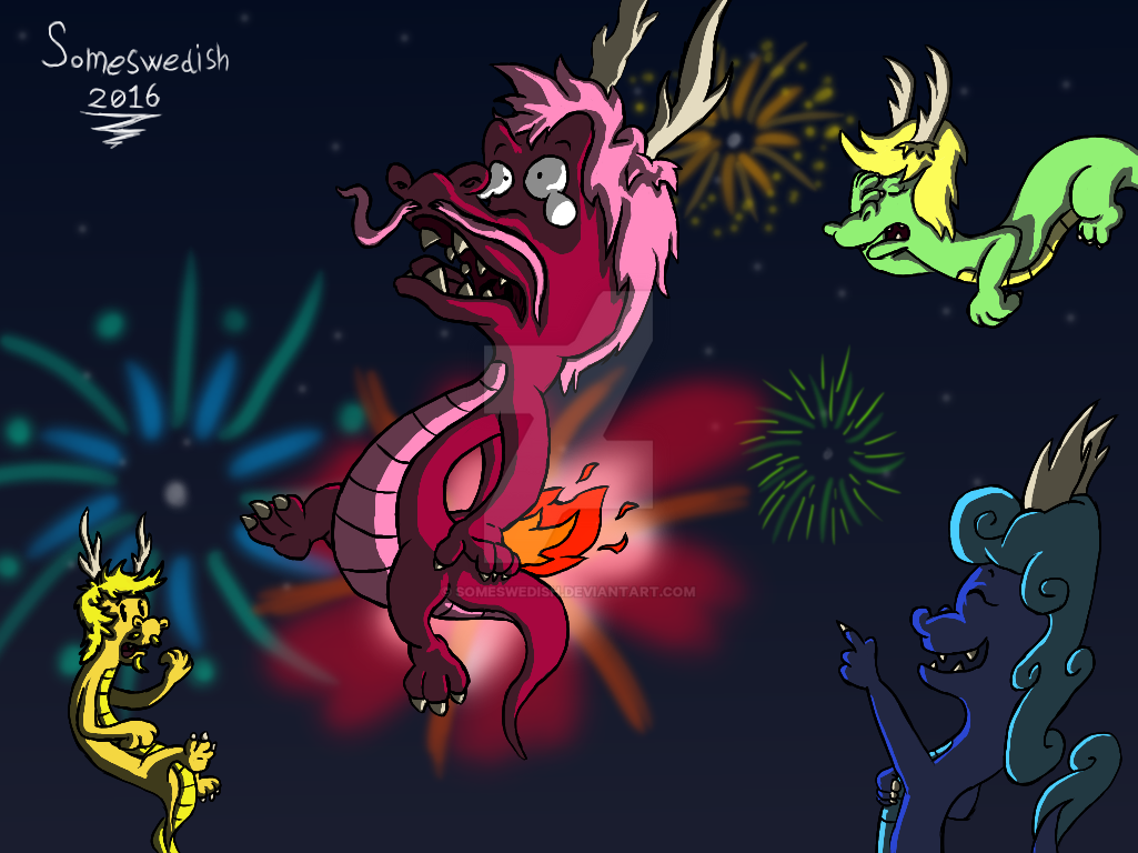 Hey, It's 2016, have some dragons! by someswedish