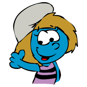 Image result for smurf waving animated