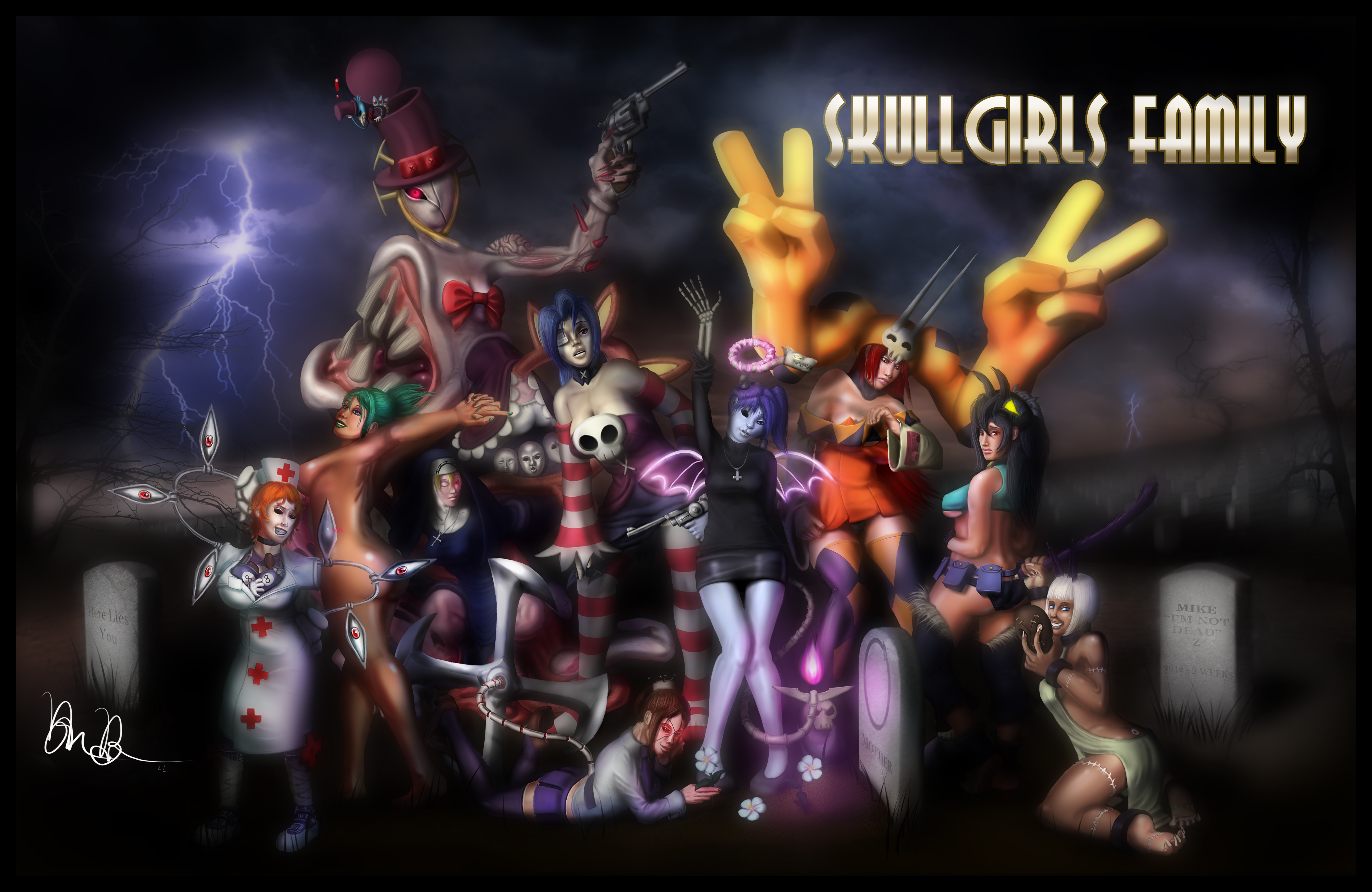 skullgirls_clothes_swap_family_portrait__poster__by_drsusredfish-d6n0cpf.jpg