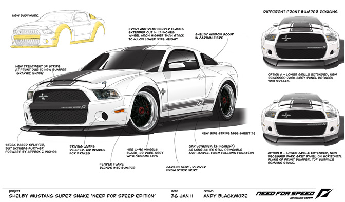 ford shelby nfs the run