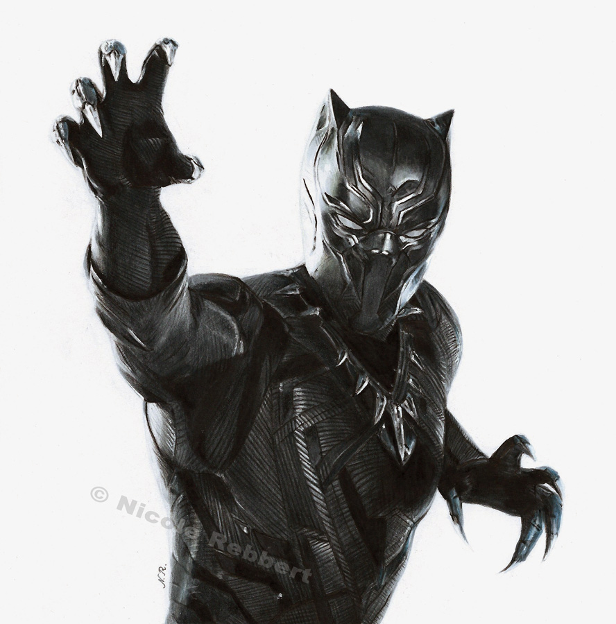 Black Panther (drawing) by Quelchii on DeviantArt