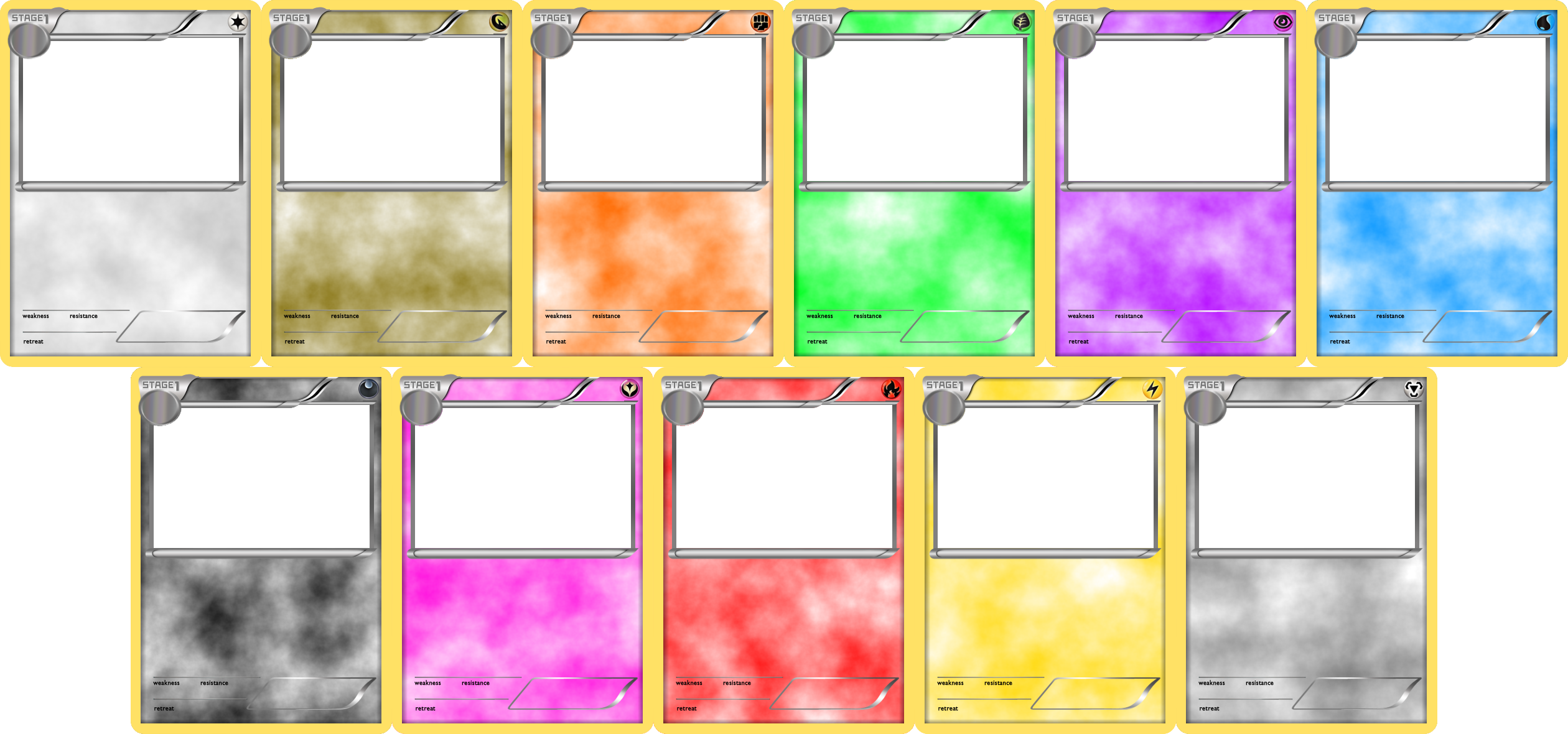 Pokemon Blank Card Templates Stage 1 by LevelInfinitum on DeviantArt