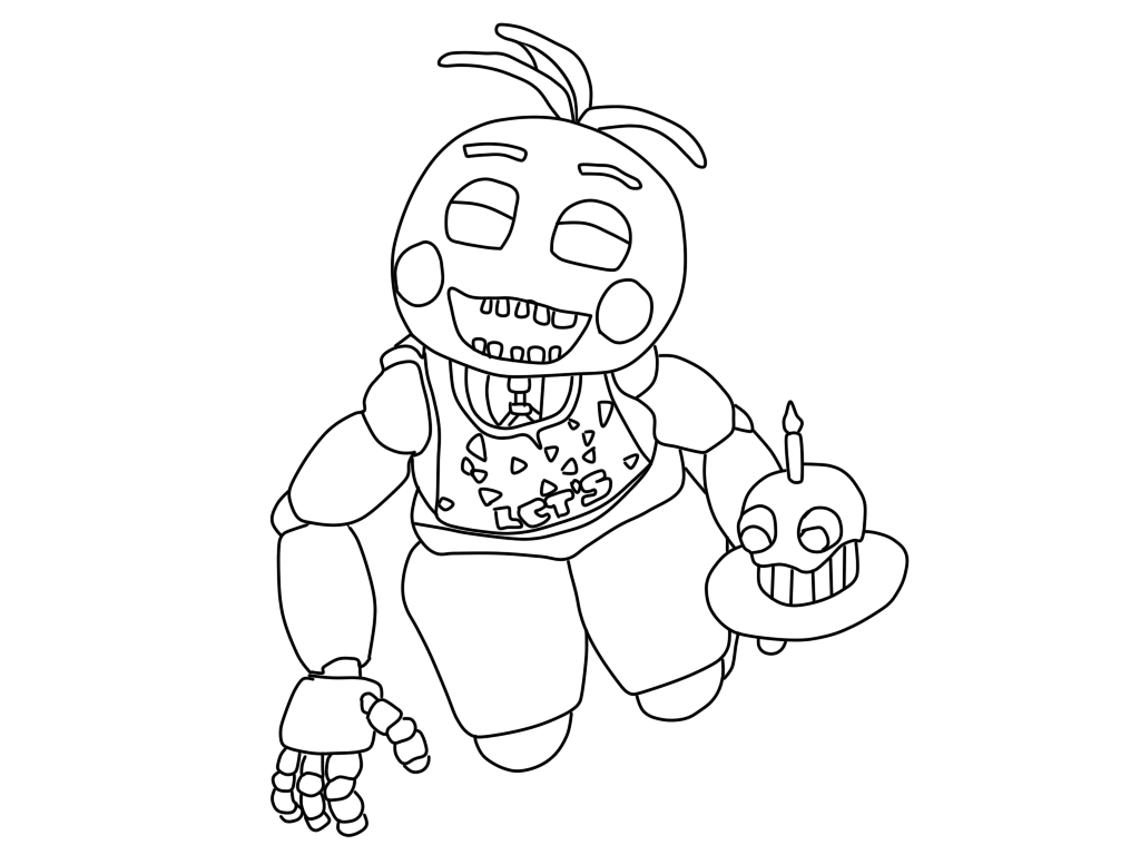 fnaf cute animatronics coloring pages - photo #40