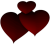 Deep Red Hearts - Free To Use