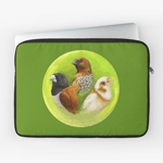 Munia Finches Realistic Painting Laptop Sleeve