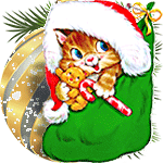 Christmas Kitten By Kmygraphic-dapn6ch by 4LadyLilian