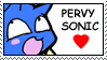 Pervy Sonic Stamp by Faezza