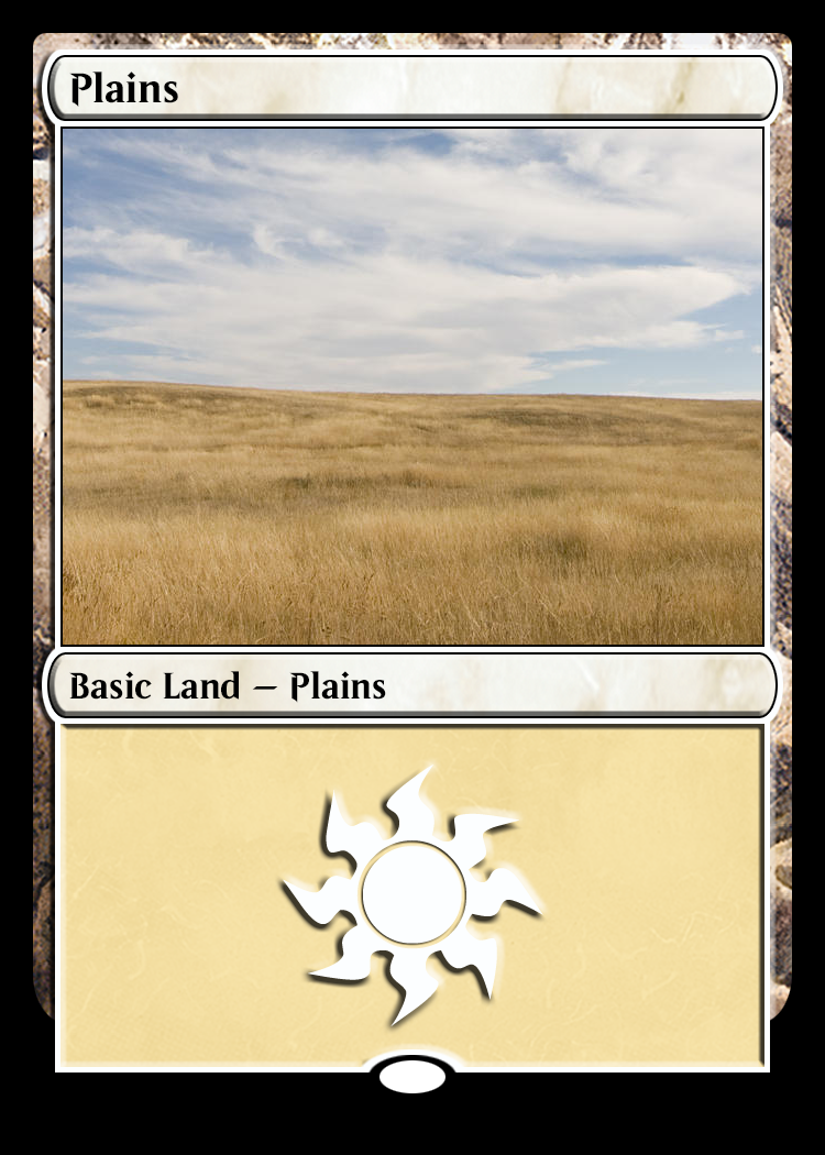 Basic Land cards (made from my Ps template) - General Art/Design Pertaining To Magic The Gathering Card Template
