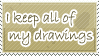 Drawings Stamp by WetWithRain