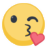 Facebook Blowing a Kiss emoji