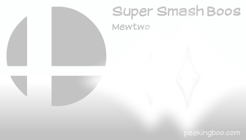 Super Smash Boos - Mewtwo by PeekingBoo