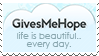 Gives Me Hope Stamp by Kezzi-Rose