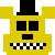 Golden Freddy Head pixel icon