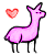 Free Llama Avatar Pink by LittleMissLlamaLover