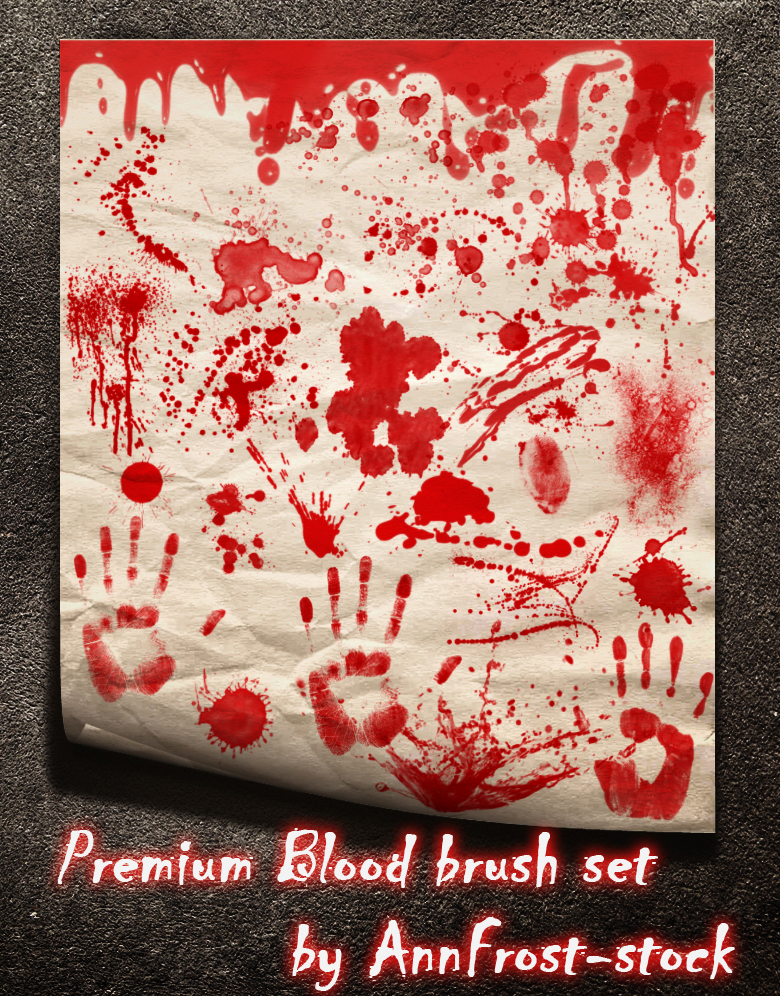 PREMIUM Blood brush set