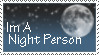 Night Person Stamp by ClearBlueSkys