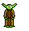 Yoda with lightsaber