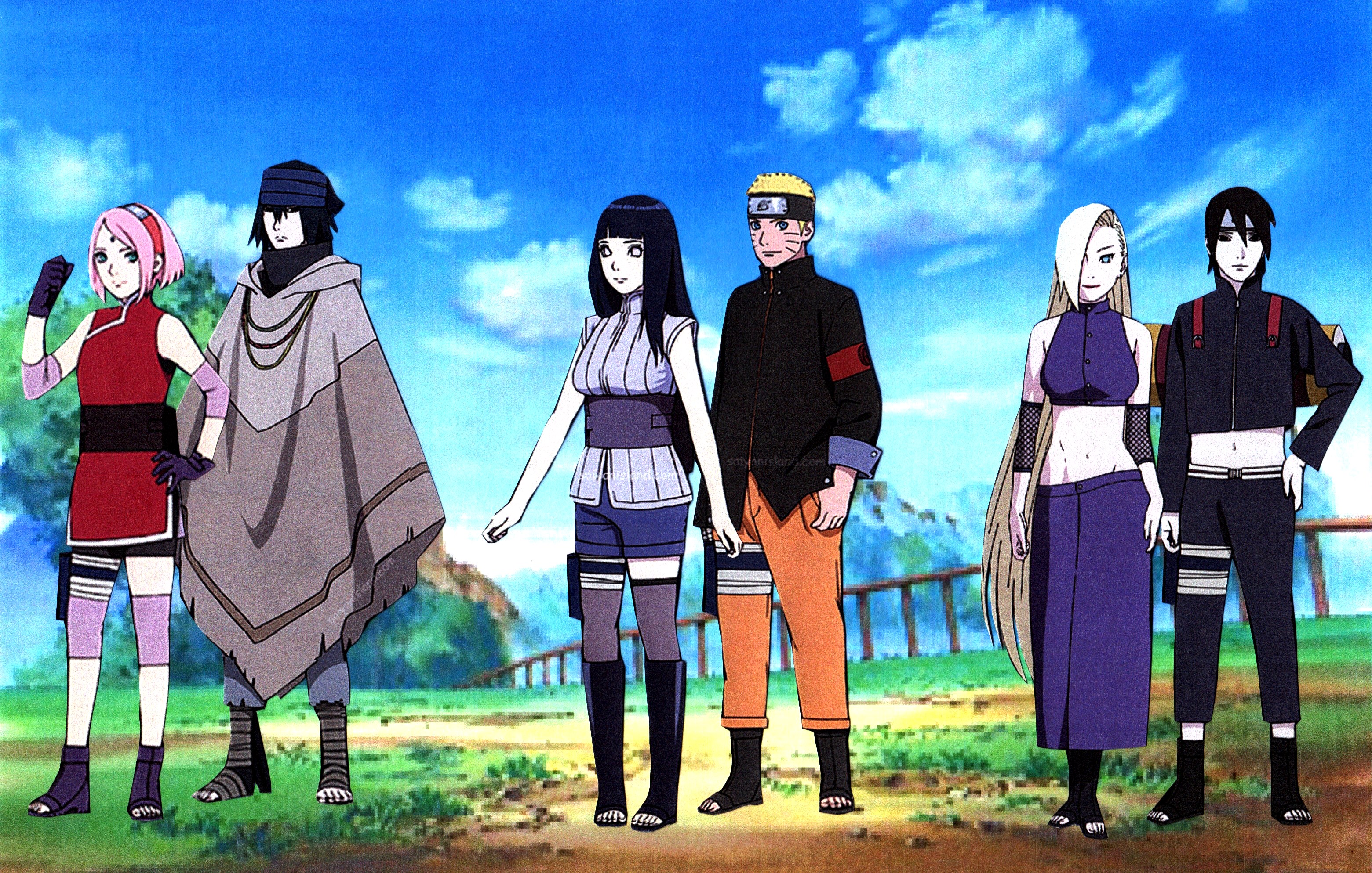 Naruto Hinata Sasuke Sakura Sai Ino Wallpaper by weissdrum ...