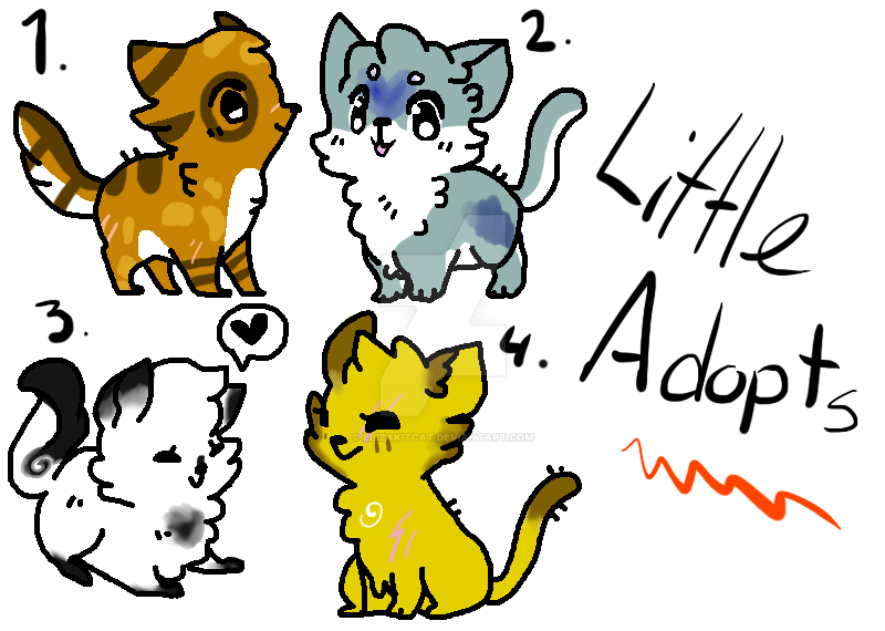 Little Adopts - Chibi Warrior Cats 1 LEFT by Elizakitcat ...
 Warrior Cat Chibi