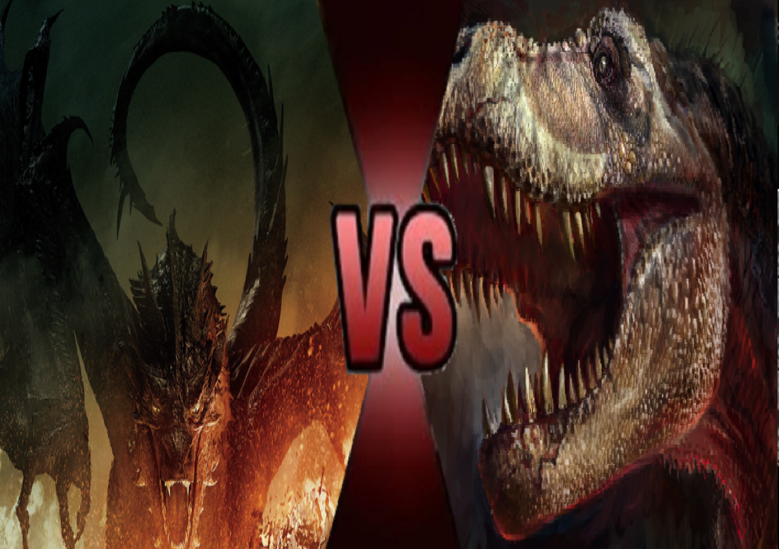 Dragon VS Tyrannosaurus-Rex.png by SuperNathan10002 on ...